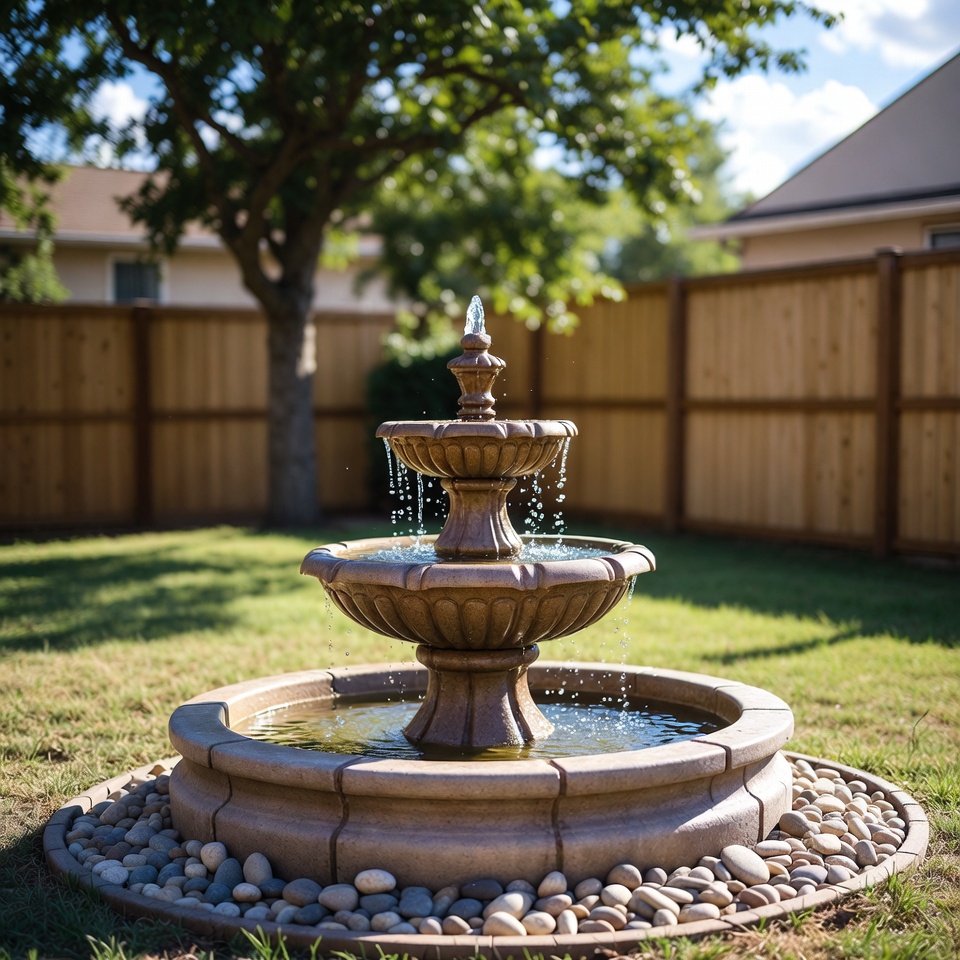 small backyard fountain water feature USA