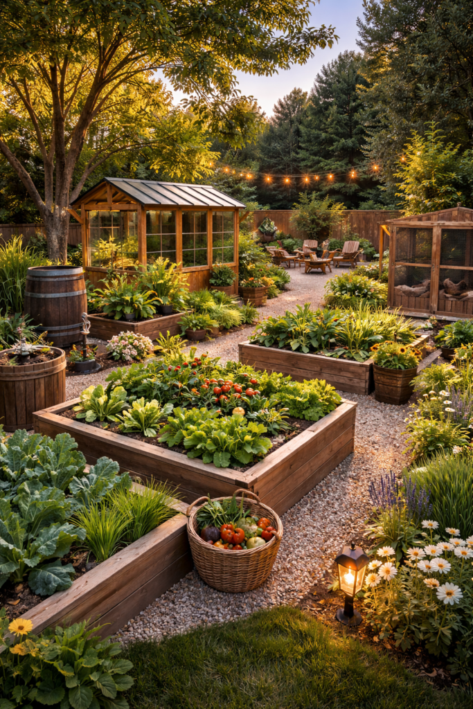 sustainable backyard garden USA