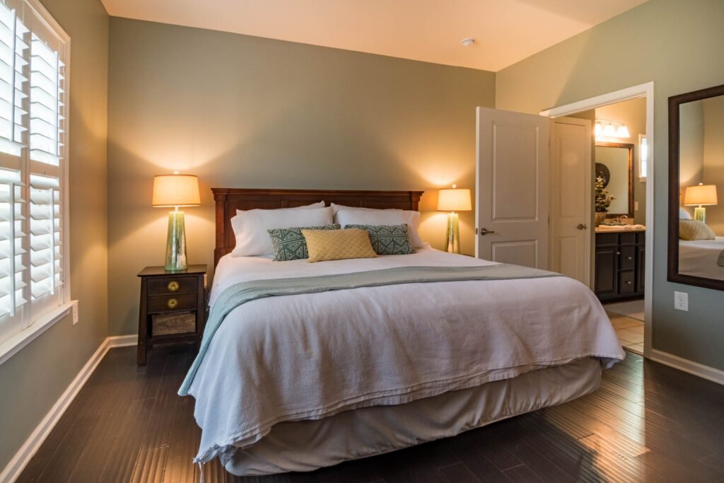 Most affordable bedroom furniture sets 2026 featured in a modern luxury bedroom with matching bed, nightstands, dresser, elegant decor, and warm neutral colors.