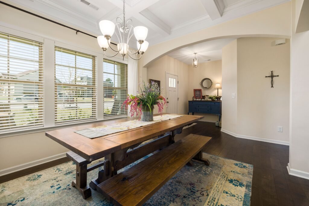 DIY coffered ceiling ideas with simple wood beams, recessed panels, and an easy-to-build design for a stylish home upgrade.
