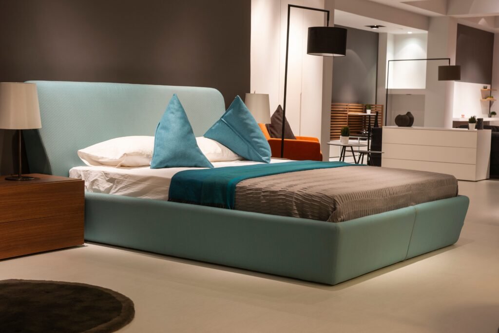 Affordable bedroom featuring a modern bed, coordinated furniture, and simple decor from the most affordable bedroom furniture sets 2026.