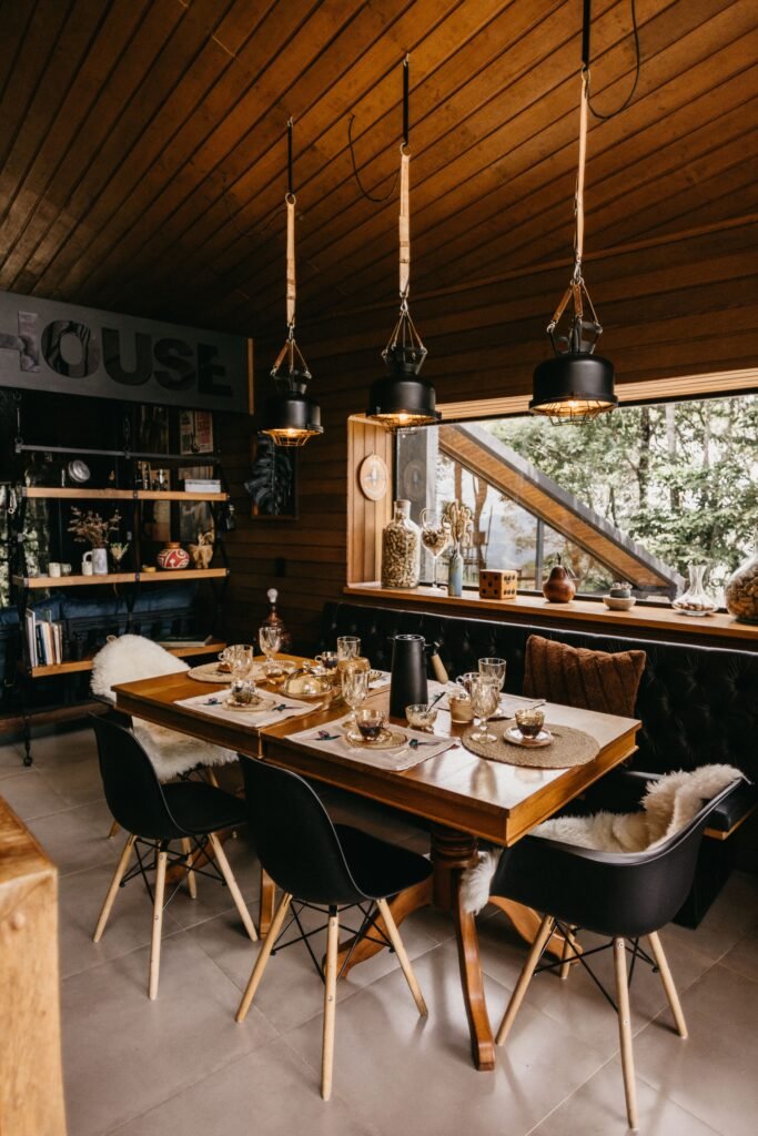 Luxury dining room with a large dining table, elegant chairs, and sophisticated decor showcasing modern dining room ideas for stylish living.